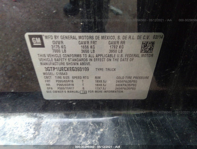 3GTP1UECXEG393109