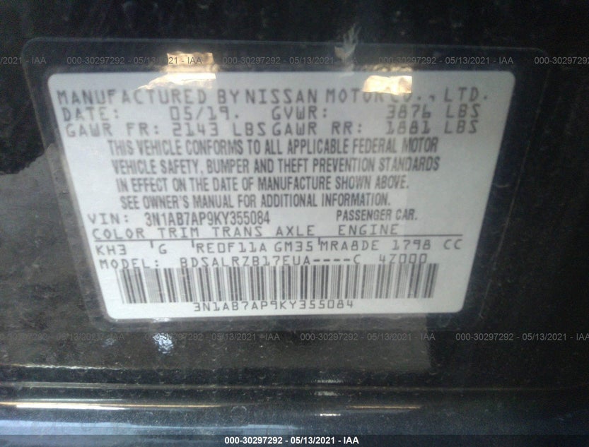 3N1AB7AP9KY355084