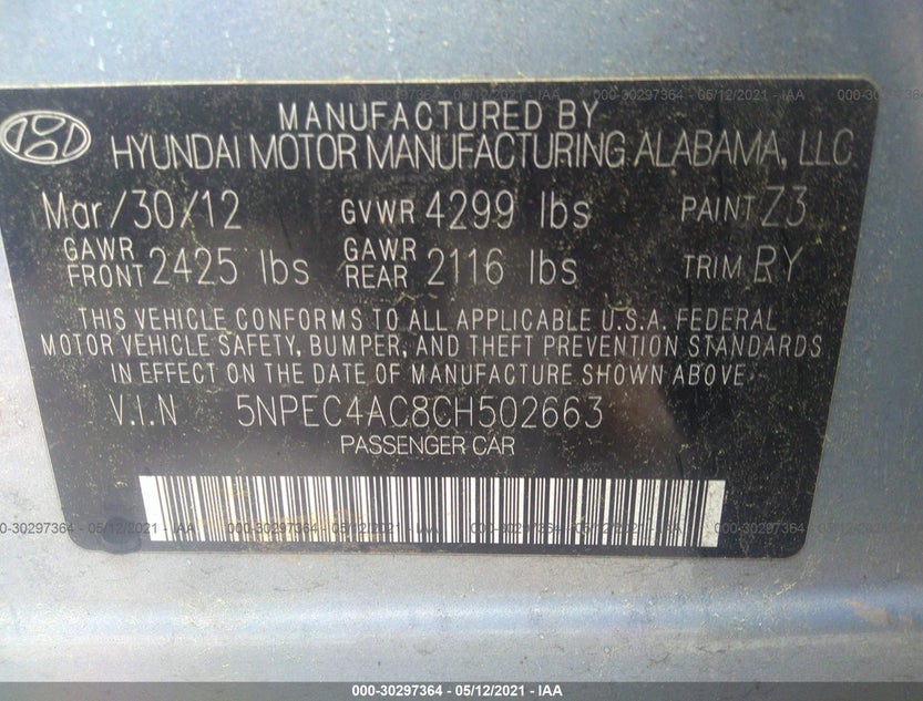 5NPEC4AC8CH502663