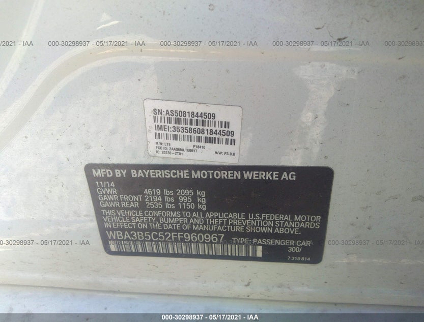 WBA3B5C52FF960967