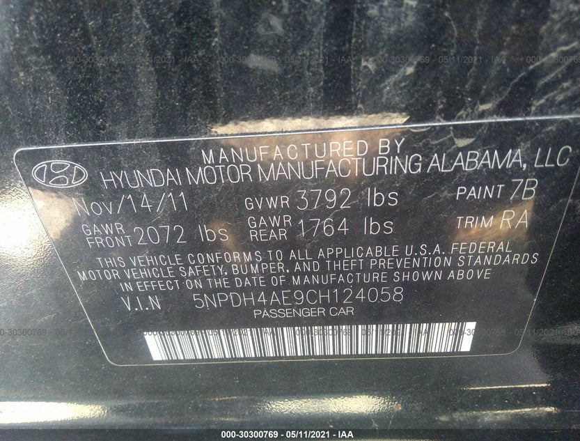 5NPDH4AE9CH124058