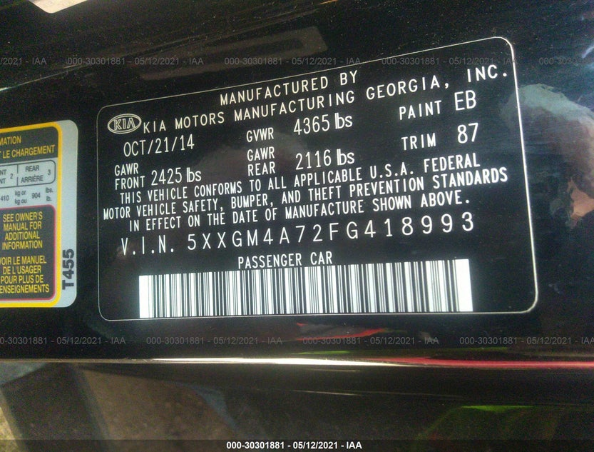 5XXGM4A72FG418993