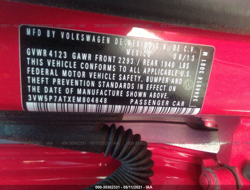 3VW5P7ATXEM804648
