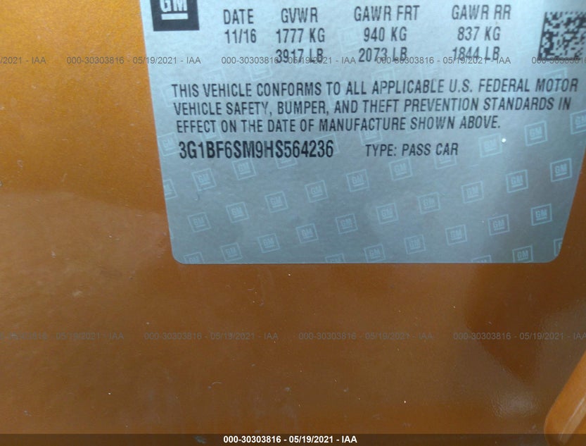 3G1BF6SM9HS564236