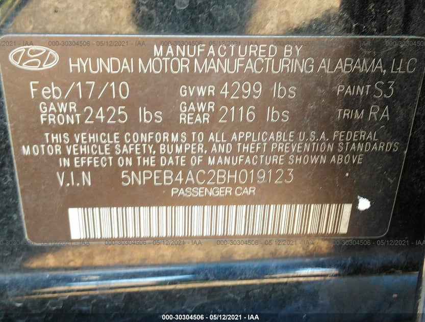 5NPEB4AC2BH019123