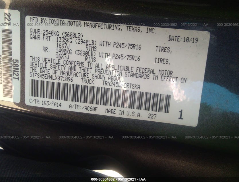 5TFSX5EN4LX071896
