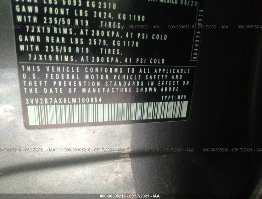 3VV2B7AX6LM180854