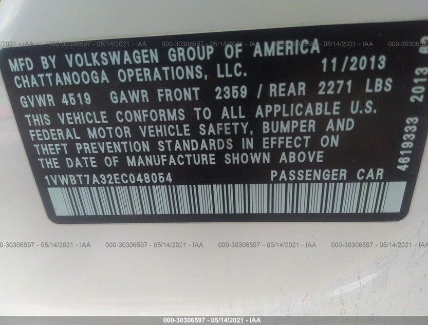 1VWBT7A32EC048054