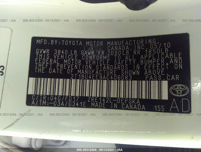 2T1BU4EE9AC406083