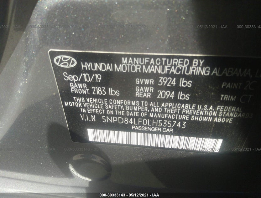 5NPD84LF0LH535743