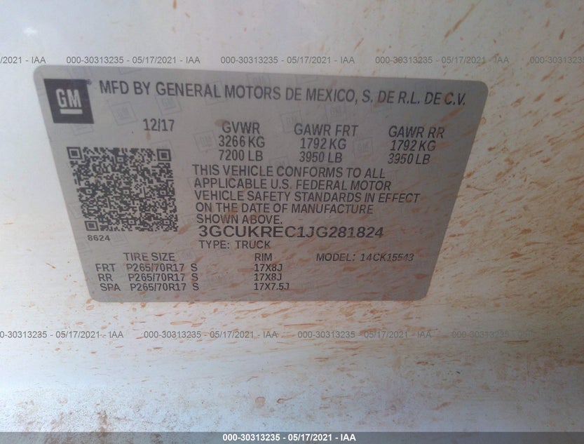3GCUKREC1JG281824