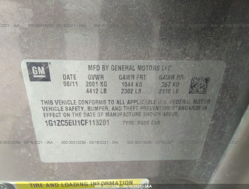 1G1ZC5EU1CF113201