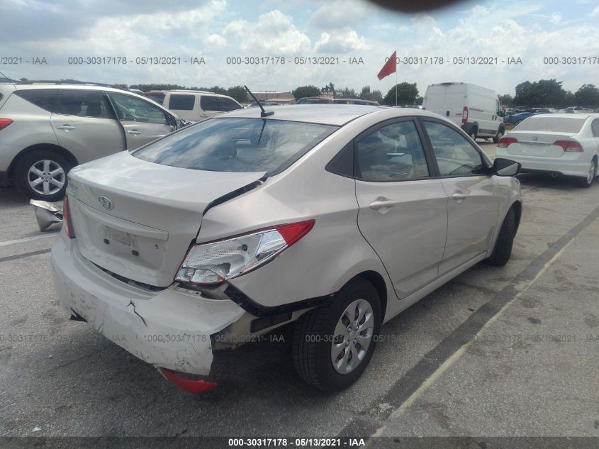 2016 Hyundai Accent Se VIN: KMHCT4AE3GU137129 Lot: 30317178