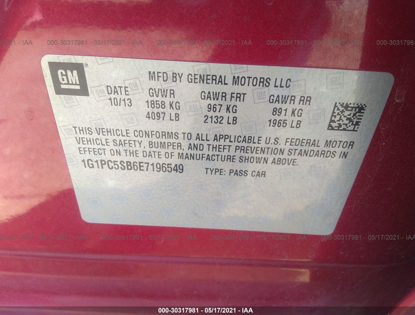 1G1PC5SB6E7196549