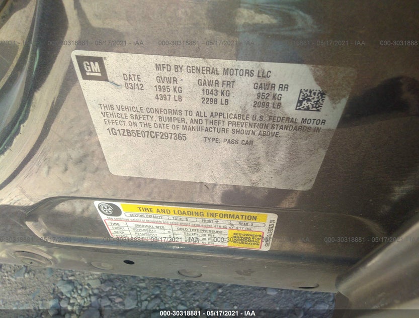 1G1ZB5E07CF297365
