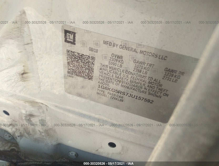 1G6KG5RS7JU157592
