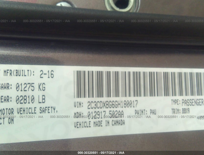 2C3CDXBG6GH180017