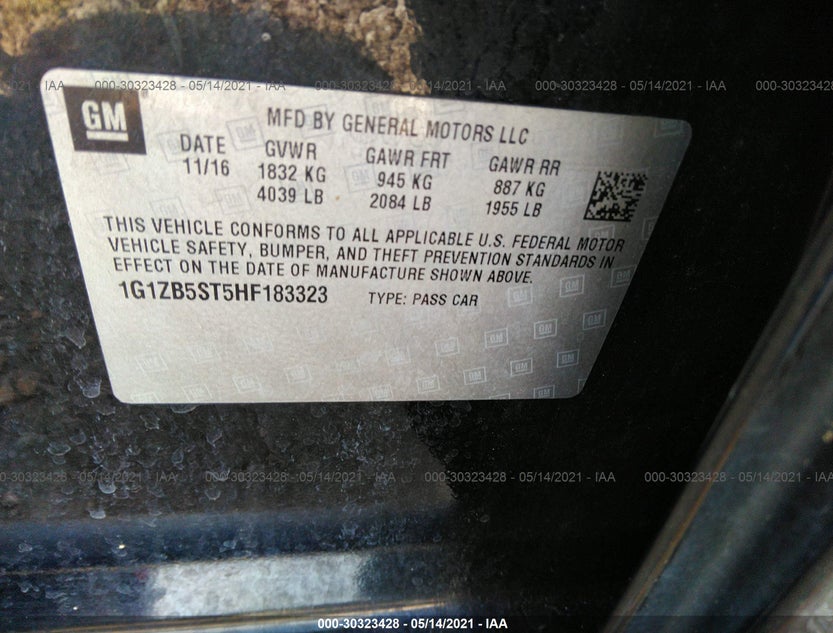 1G1ZB5ST5HF183323
