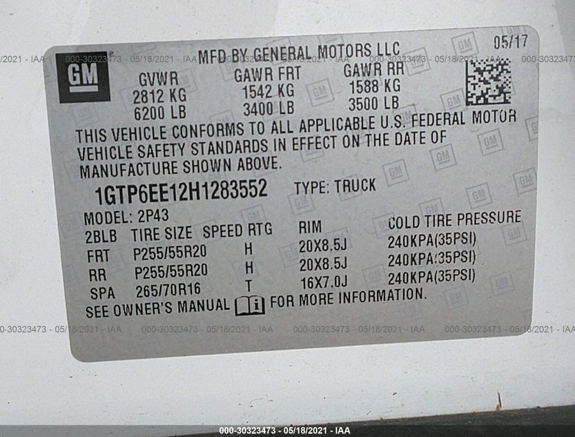 1GTP6EE12H1283552