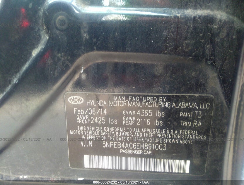 5NPEB4AC6EH891003