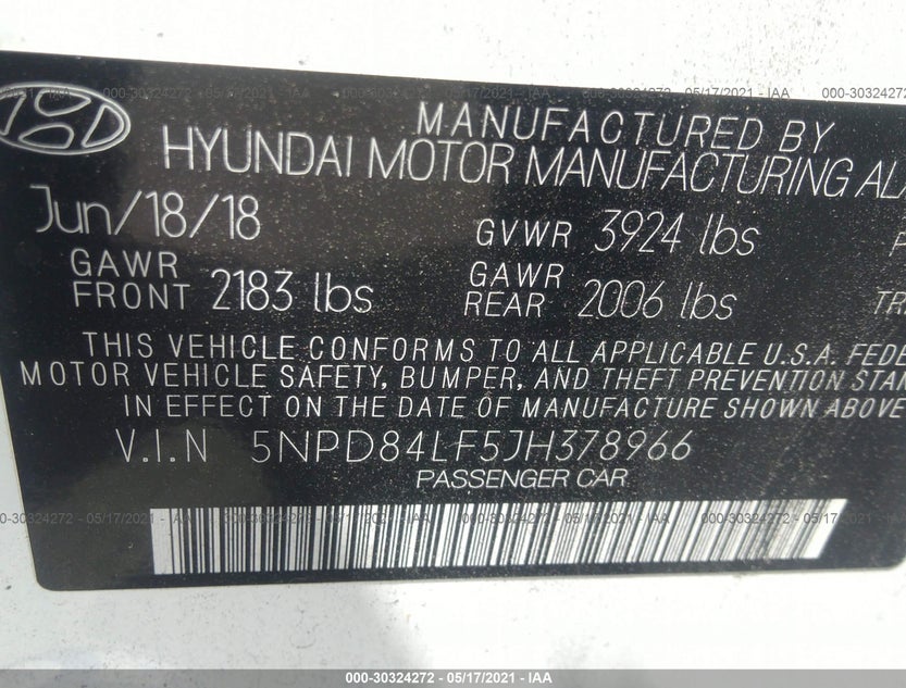 5NPD84LF5JH378966