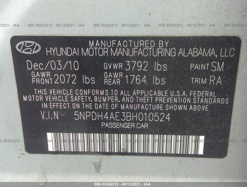 5NPDH4AE3BH010524
