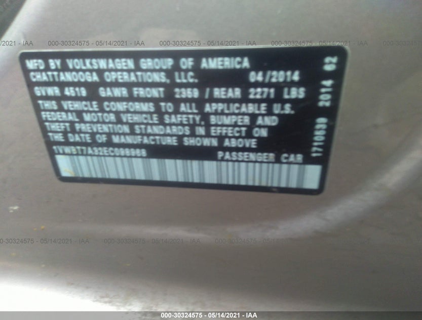 1VWBT7A32EC098968