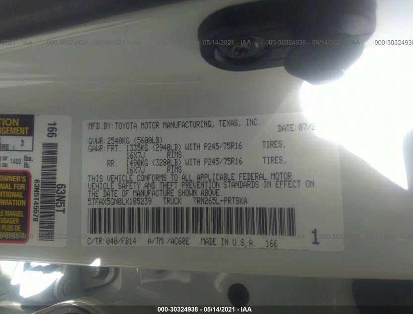 5TFAX5GN0LX185239