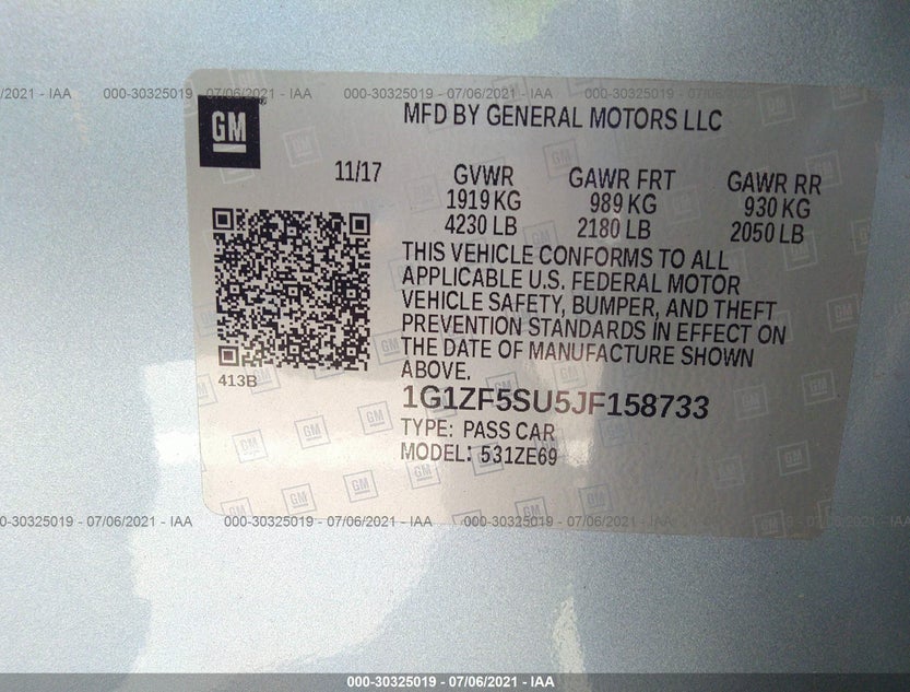 1G1ZF5SU5JF158733
