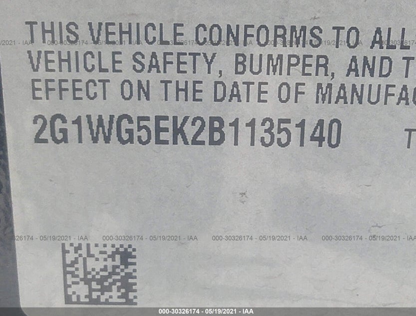 2G1WG5EK2B1135140