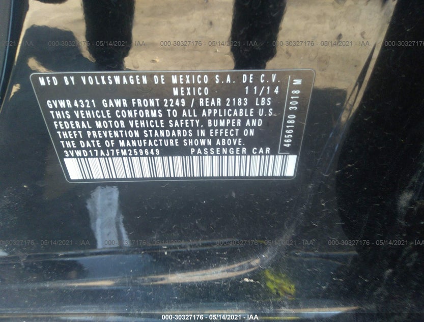 3VWD17AJ7FM259649