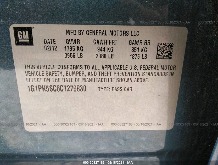 1G1PK5SC6C7279830