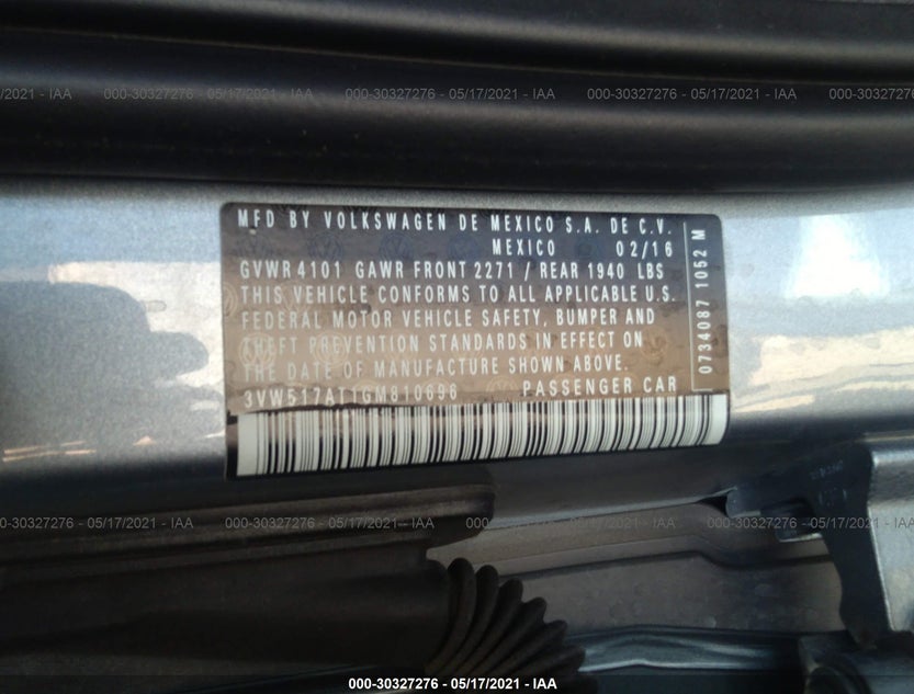 3VW517AT1GM810696