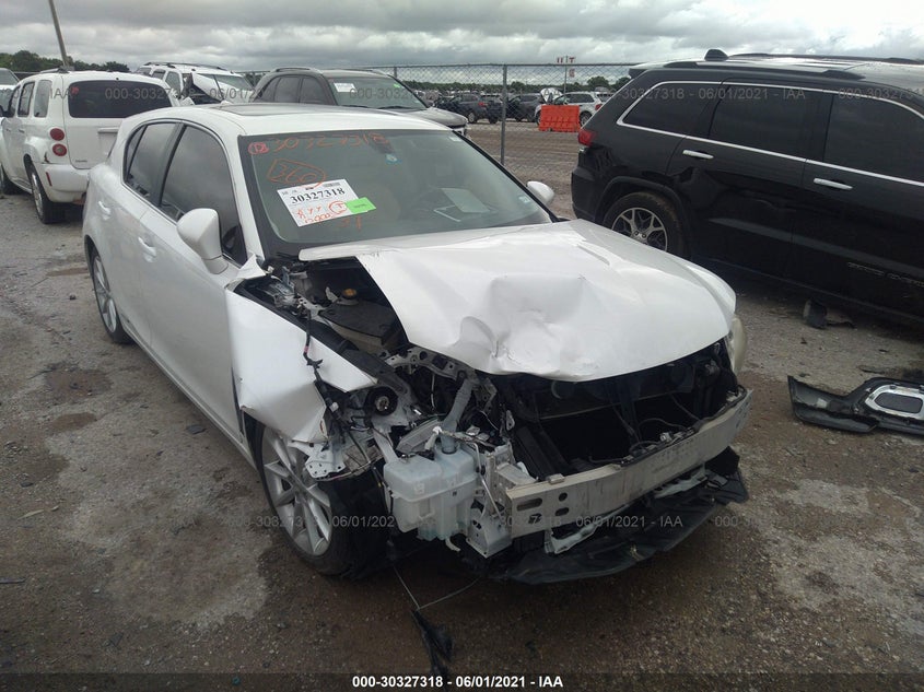2012 LEXUS CT 200H VIN: JTHKD5BH3C2064893