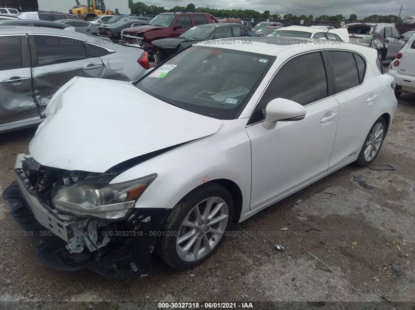 2012 LEXUS CT 200H VIN: JTHKD5BH3C2064893