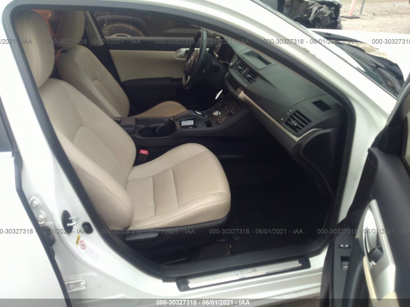 2012 LEXUS CT 200H VIN: JTHKD5BH3C2064893