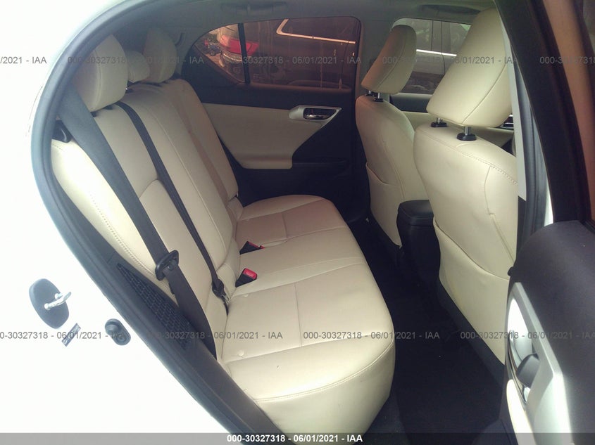 2012 LEXUS CT 200H VIN: JTHKD5BH3C2064893