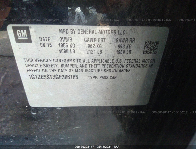 1G1ZE5ST3GF306185