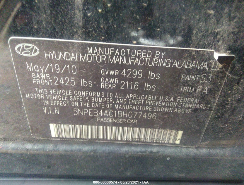 5NPEB4AC1BH077496