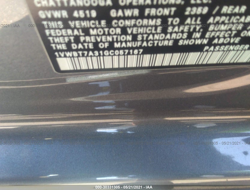 1VWBT7A31GC057167