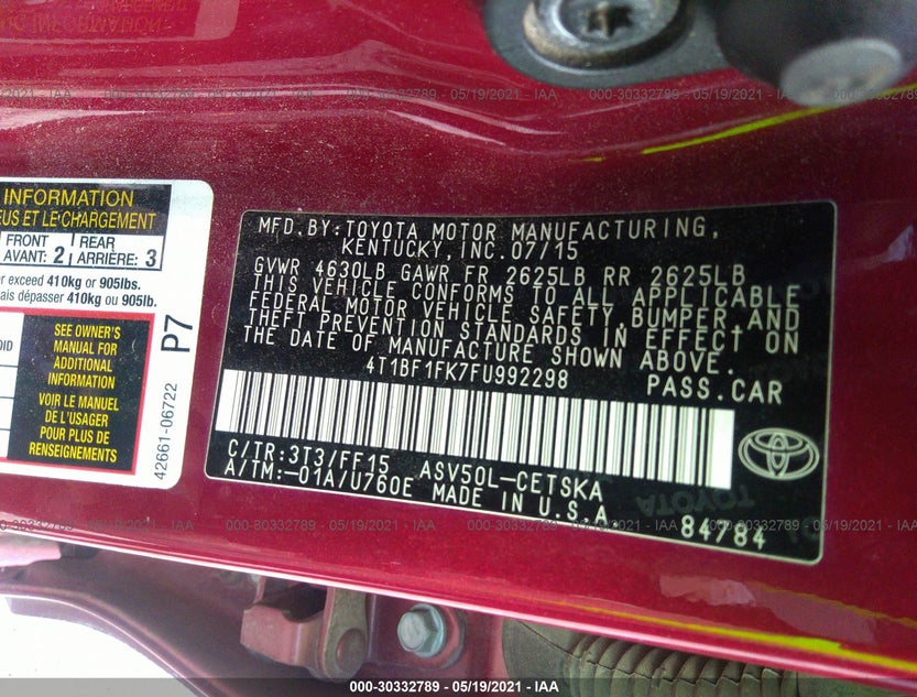 4T1BF1FK7FU992298