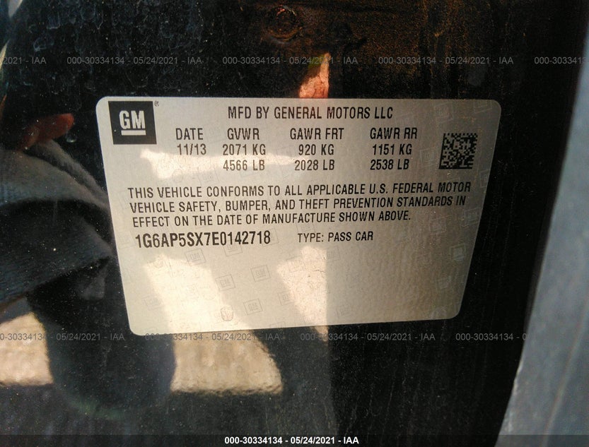 1G6AP5SX7E0142718