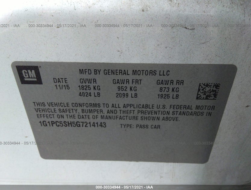 1G1PC5SH5G7214143