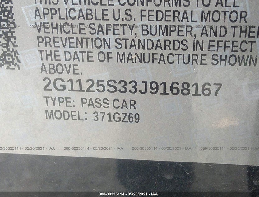 2G1125S33J9168167