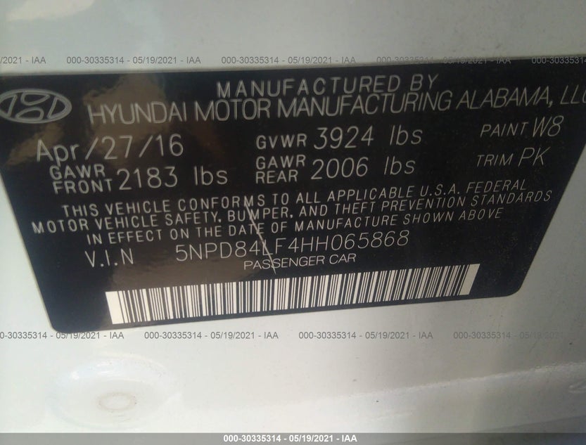 5NPD84LF4HH065868