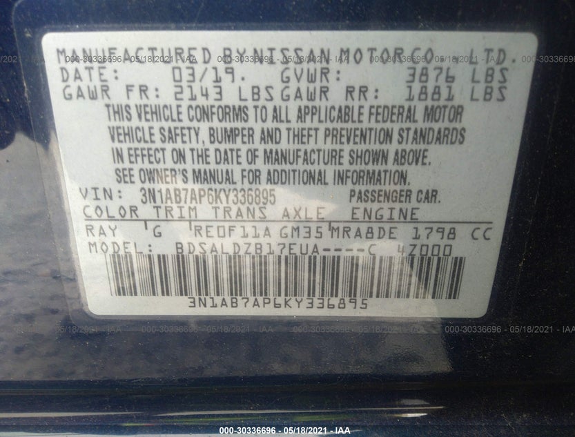 3N1AB7AP6KY336895