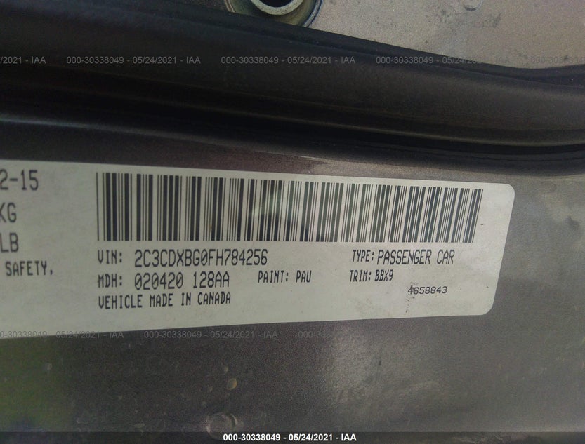 2C3CDXBG0FH784256