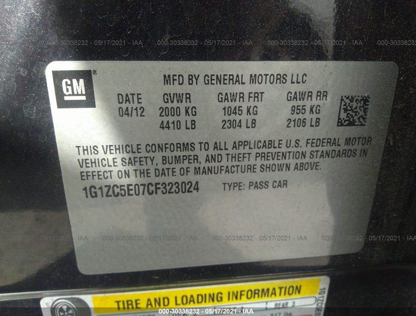 1G1ZC5E07CF323024