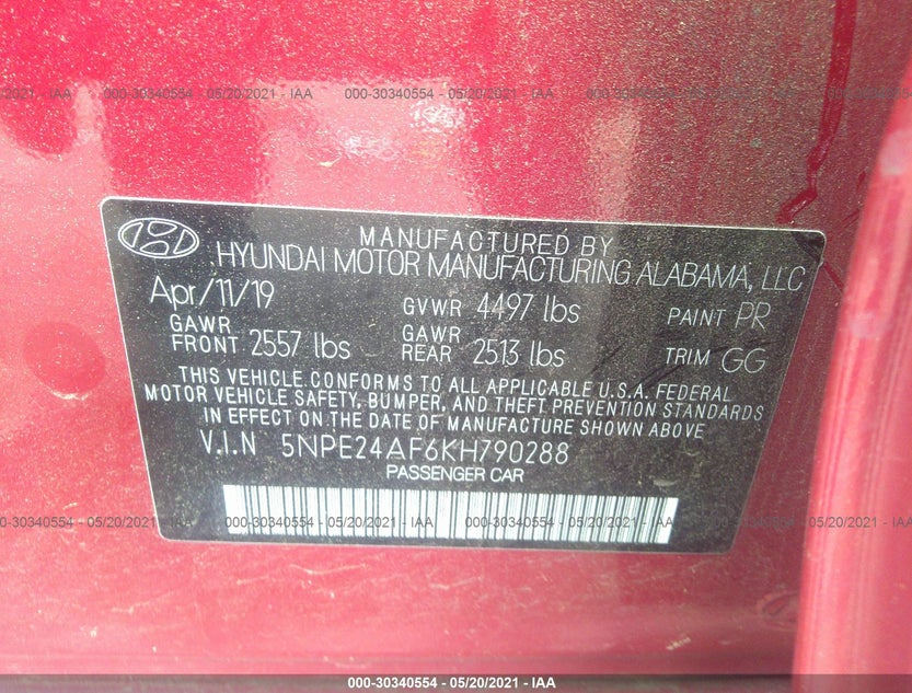 5NPE24AF6KH790288