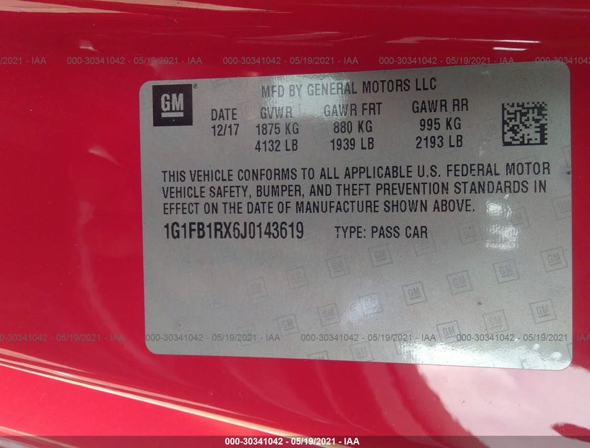 1G1FB1RX6J0143619